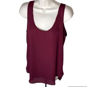 Krisa Tunic Tank Top in Port Wine NWT Size XS